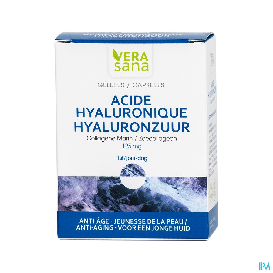Hyaluronzuur + Zeecollageen Caps 30 Vera Sana