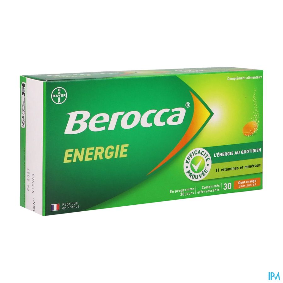 BEROCCA ENERGIE ORANGE CPR EFF 30