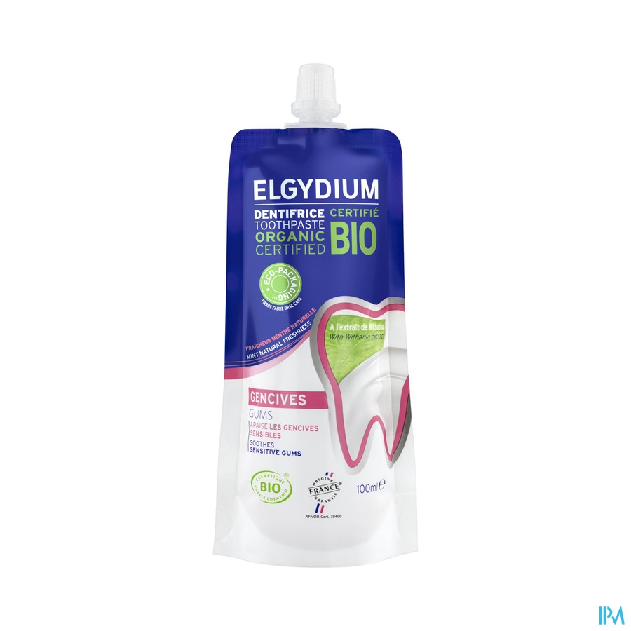 Elgydium Dentifrice Gencives Irritees Bio 100ml