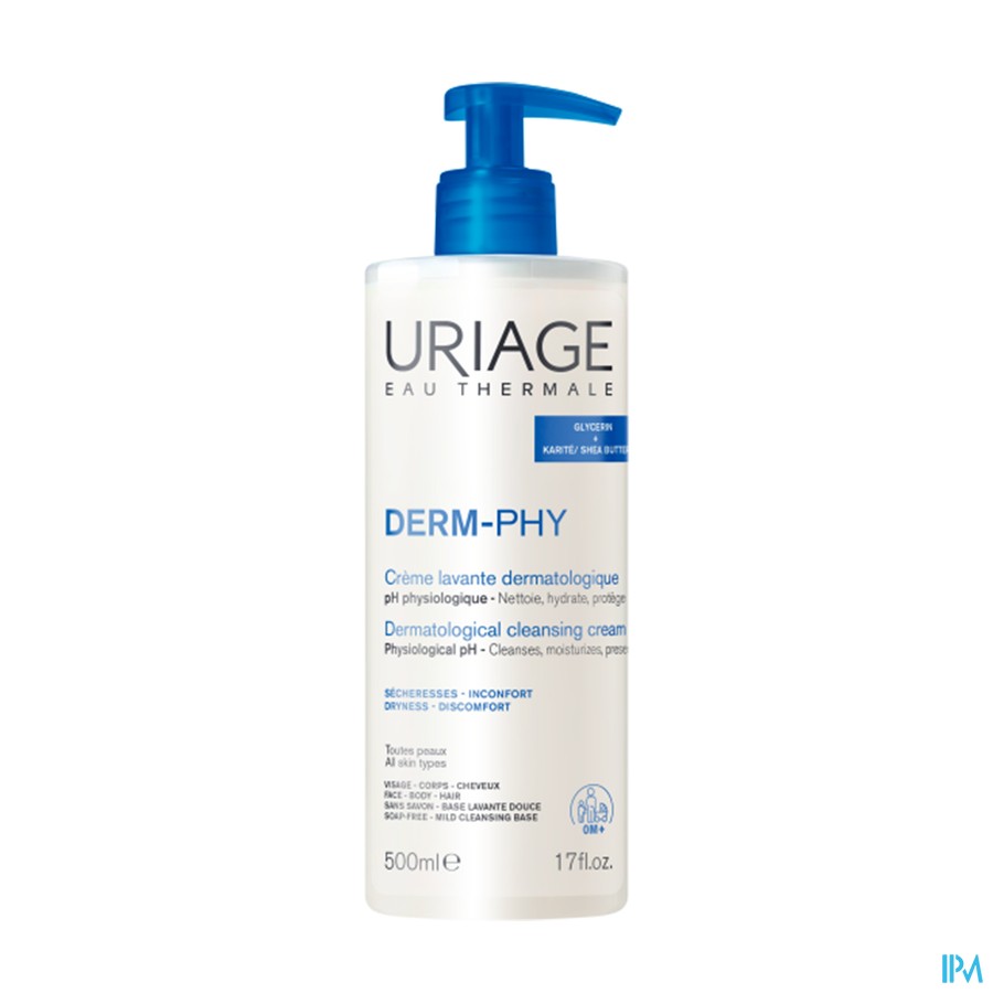Uriage Dermo-phy Dermatolog. Reinigingscreme 500ml
