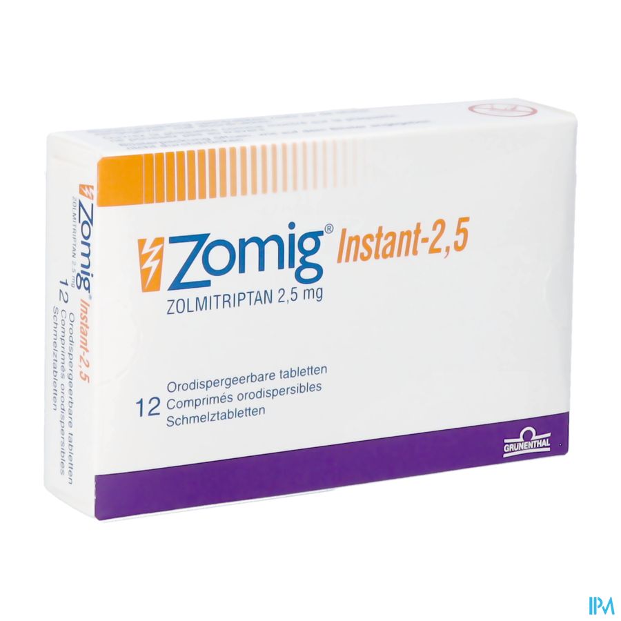Zomig Instant Tabl 12 X 2,5mg