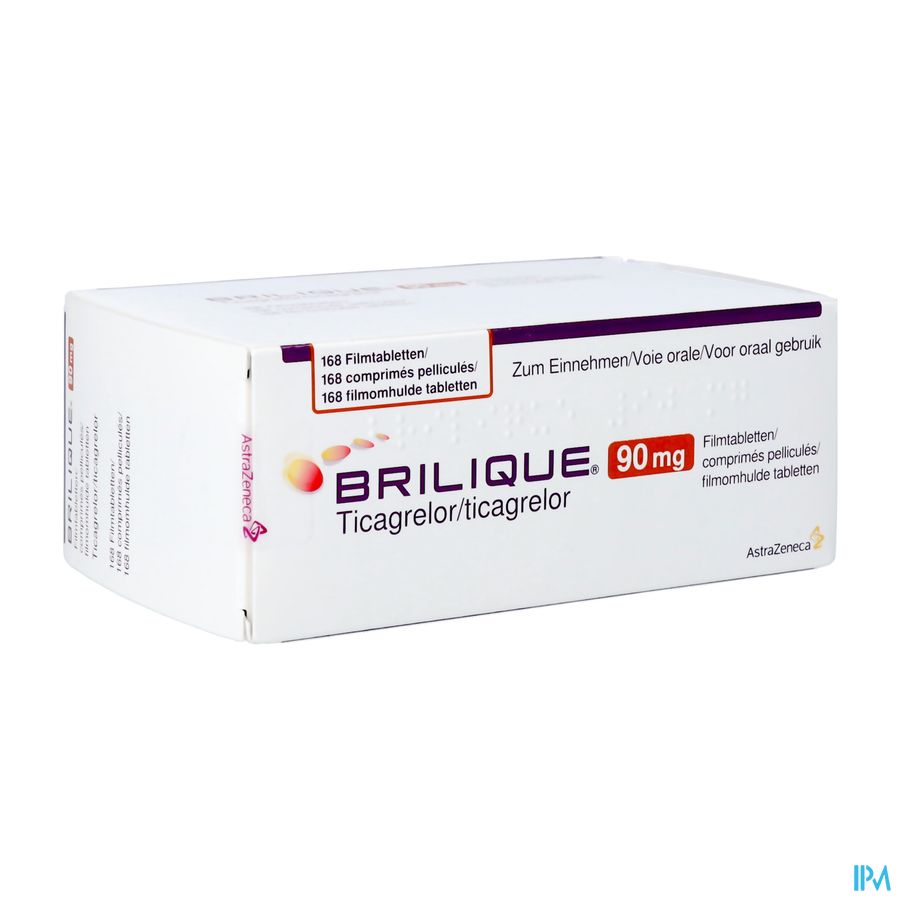 Brilique 90mg Comp Pell 168 X 90mg