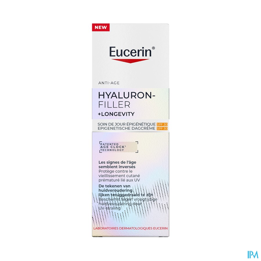 Eucerin Hyalur.fil.+long.soin Jour Epi. Spf30 50ml
