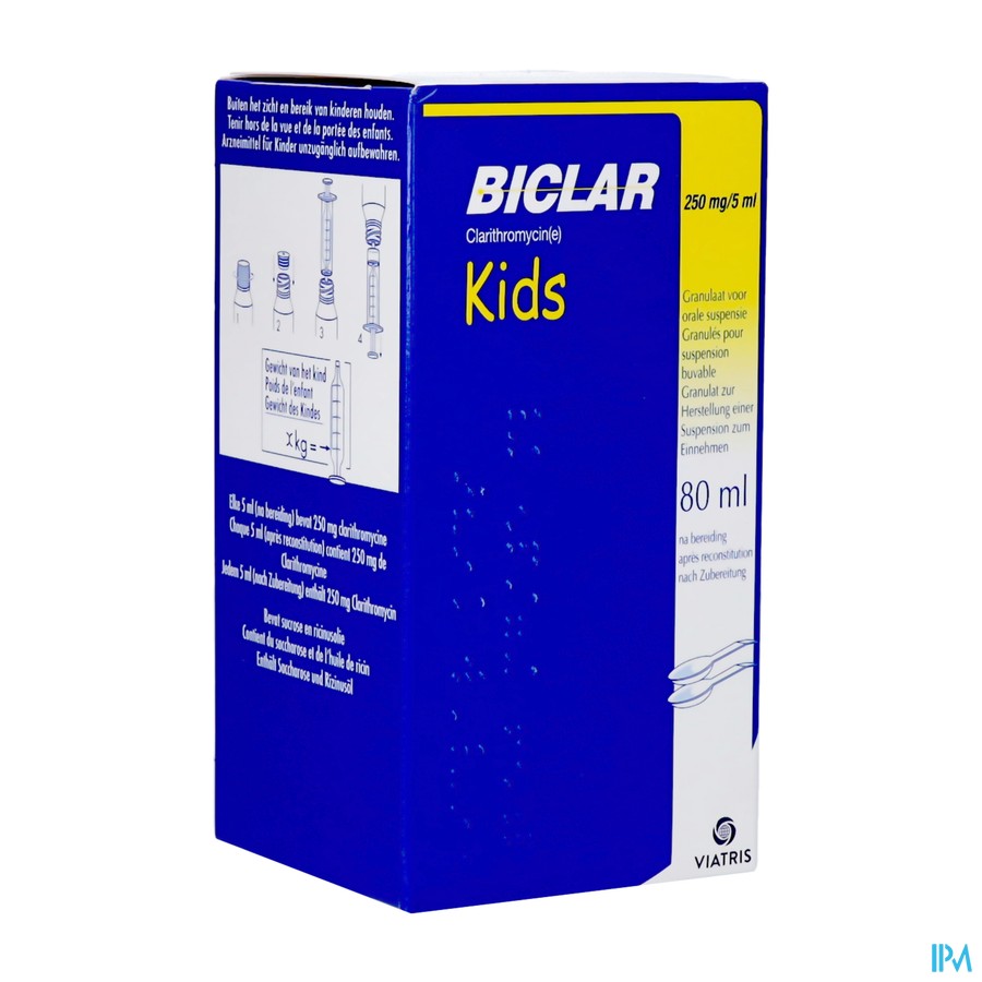 Biclar 250 Kids Gran Susp 250mg/5ml