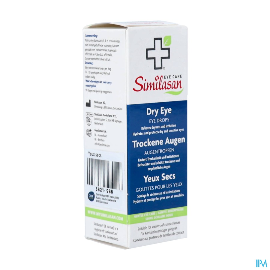 Similasan Yeux Secs Gouttes 10ml