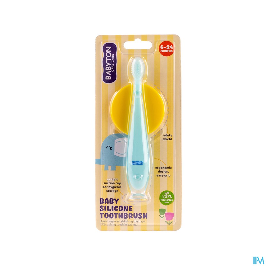 Babyton Baby Silicone Tandenborstel Veiligheidssch