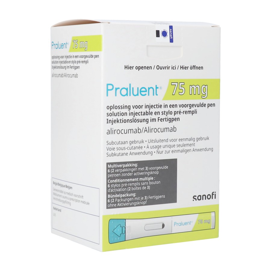 Praluent 75mg Opl Inj Voorgev.pen 6 X 75mg