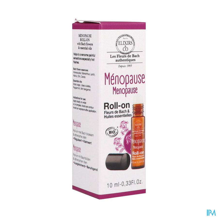 Elixirs Fleurs Bach Bio Roll On Menopause 10ml
