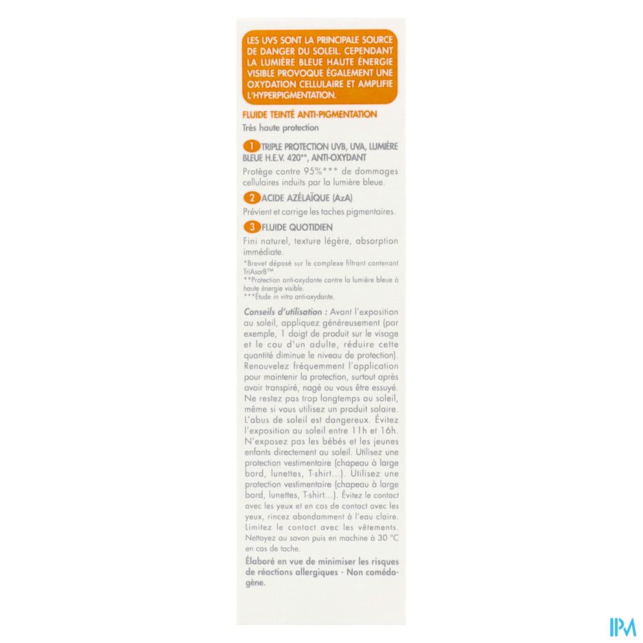 Avene Zon Spf50+ A/pigment Fluide 40ml 8