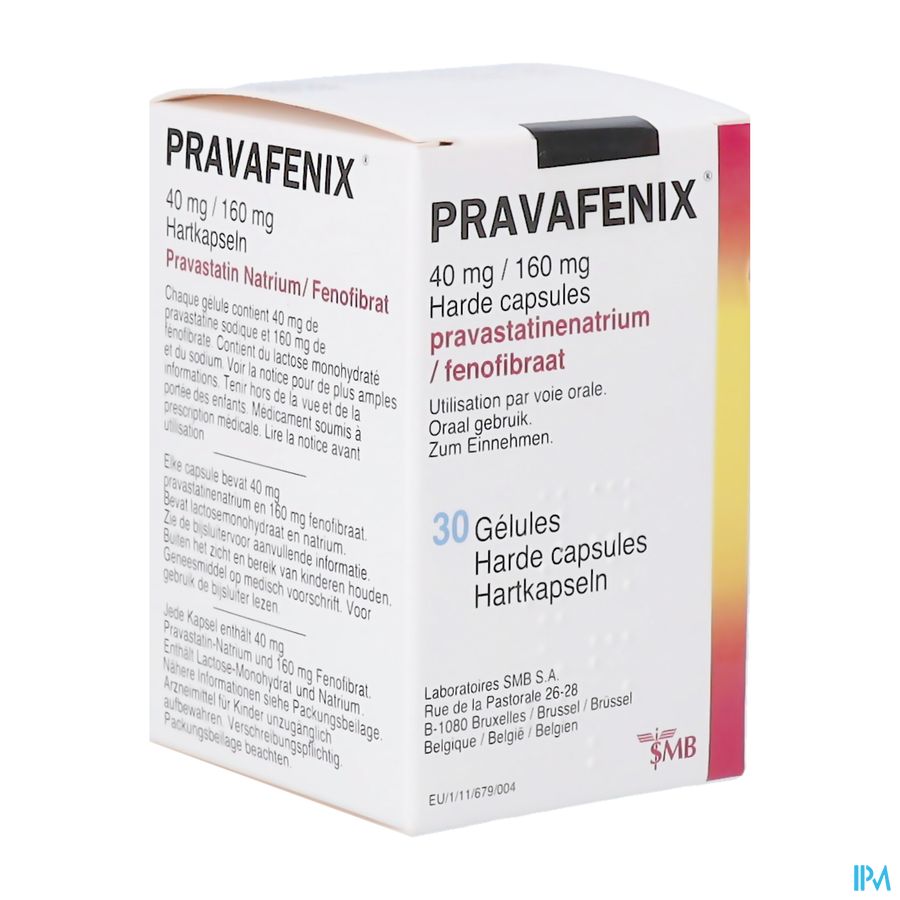 Pravafenix 40mg/160mg Caps 30 Pravafenix 40mg/160mg Caps 30