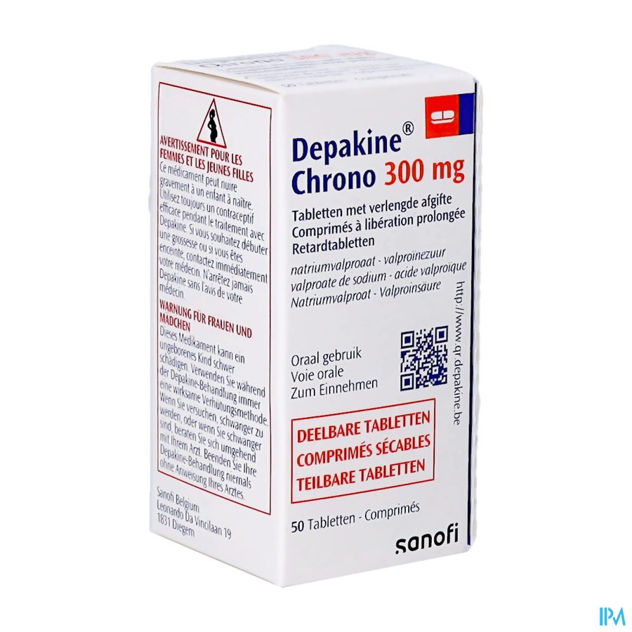 Depakine Chrono 300 Verlenge Afgifte Comp 50 Fl