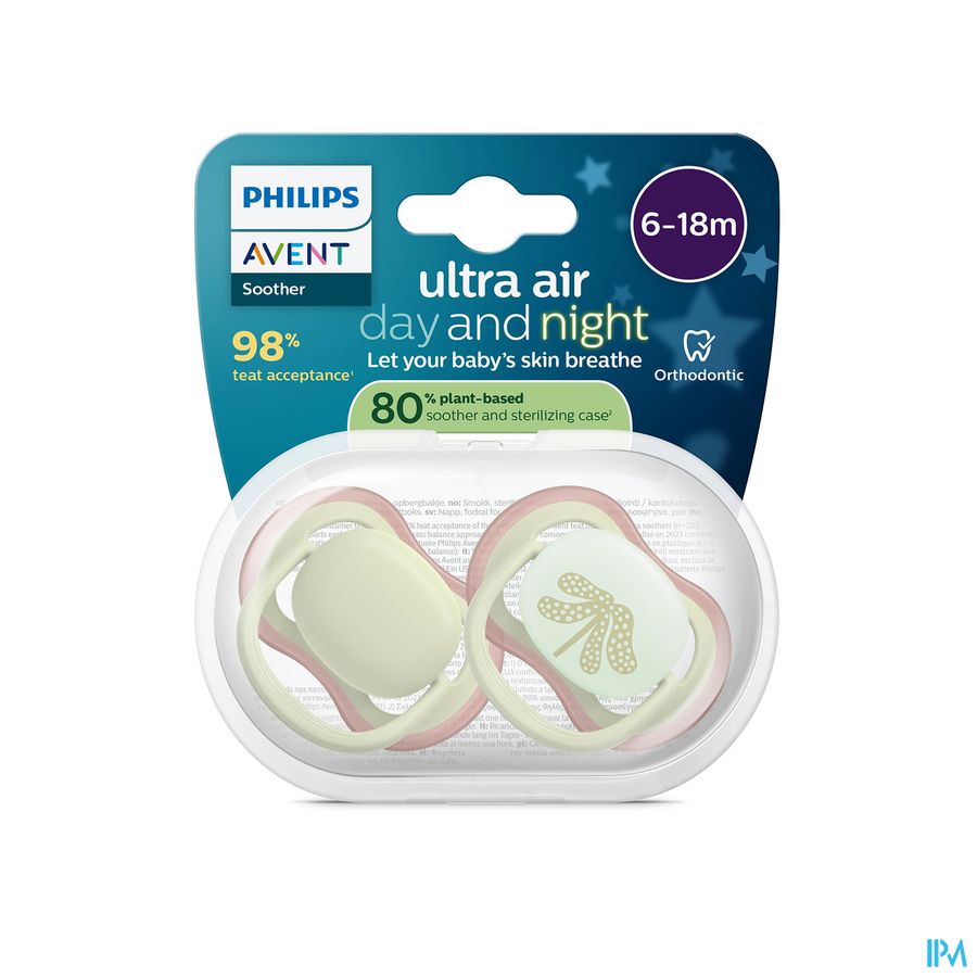 Philips Avent Fopspeen +6m Air Night/day 2