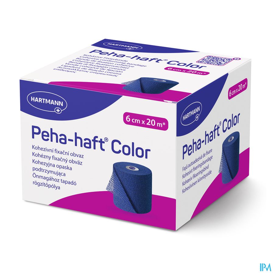 Peha-haft Blauw Lf 6cmx20m 1 P/s