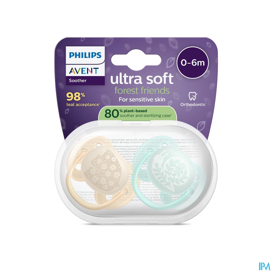 Philips Avent Fopspeen +0m Soft Design 2