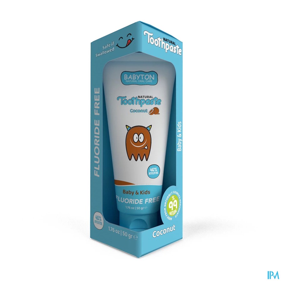 Babyton Natuurlijke Tandpasta Kokos Baby/kids 50g