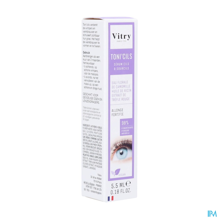 Vitry Tonicils Wimper&wenkbrauwserum 5,5ml