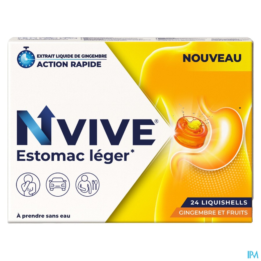 Nvive Estomac Leger Liquishells 24
