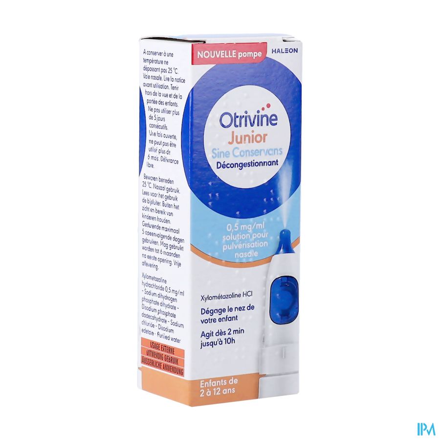 Otrivine Junior Decongest. 0,5mg/ml Sol Pulv 10ml Otrivine Junior Decongest. 0,5mg/ml Sol Pulv 10ml