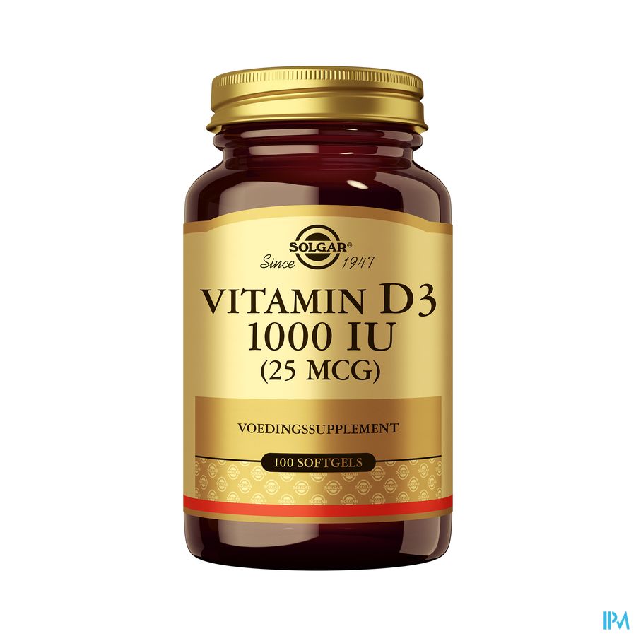 Solgar Vitamin D-3 25mcg/1000iu Softgel 100 Solgar Vitamin D-3 25mcg/1000iu Softgel 100