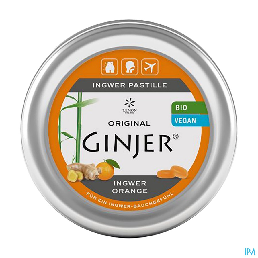 Ginjer Original Pastilles Bio 40gr - Lemon Pharma