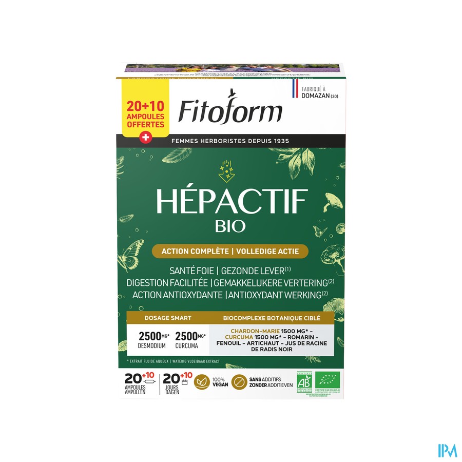 Hepactif Bio Verrijkt Aan Curcuma Amp 30(20+10grat