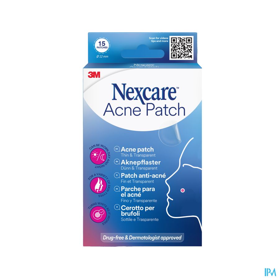 Nexcare 3m Dunne&transparante Acnepleister 15x12mm Nexcare 3m Dunne&transparante Acnepleister 15x12mm