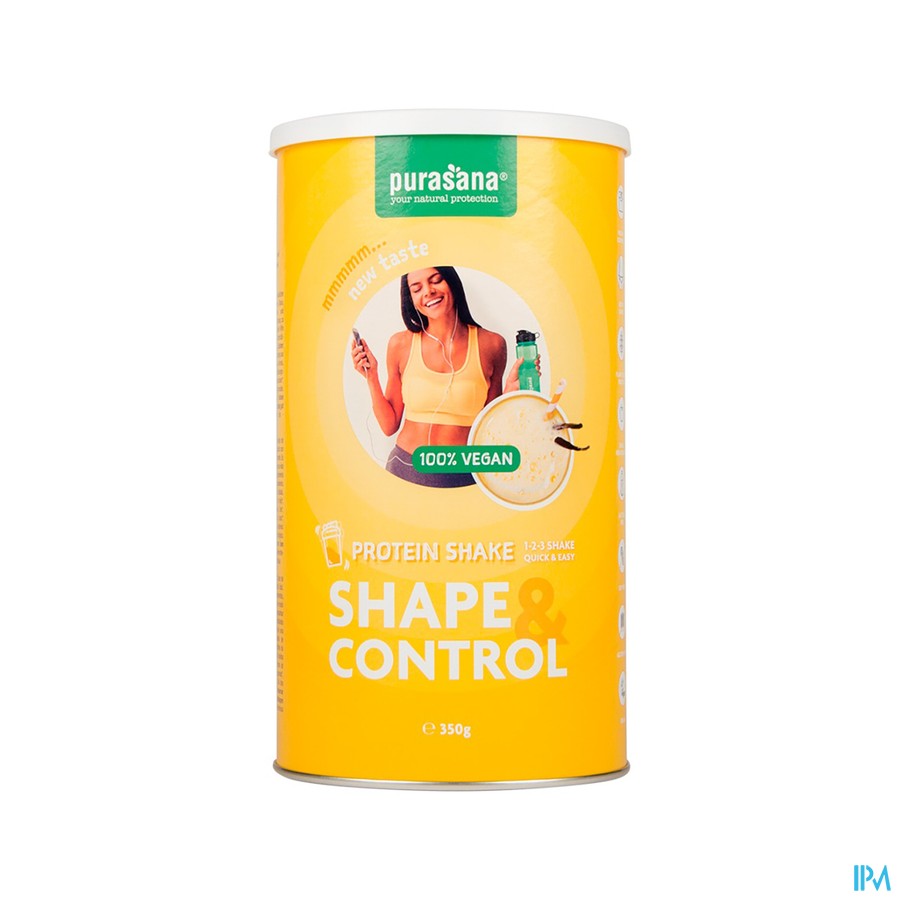Purasana Vegan Shape&control Prot.shake Vanil.350g