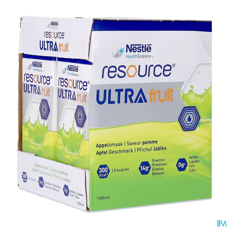 Resource Ultra Fruit Pomme 4x200ml Resource Ultra Fruit Pomme 4x200ml