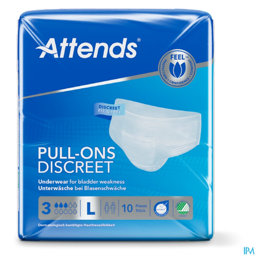 Attends Pull-on Plus 3 Discrete l 10