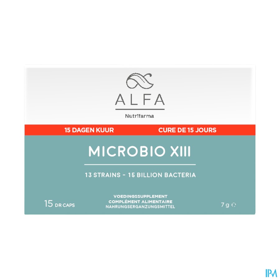 Alfa Microbio Xiii Maagsapresist V-caps 15