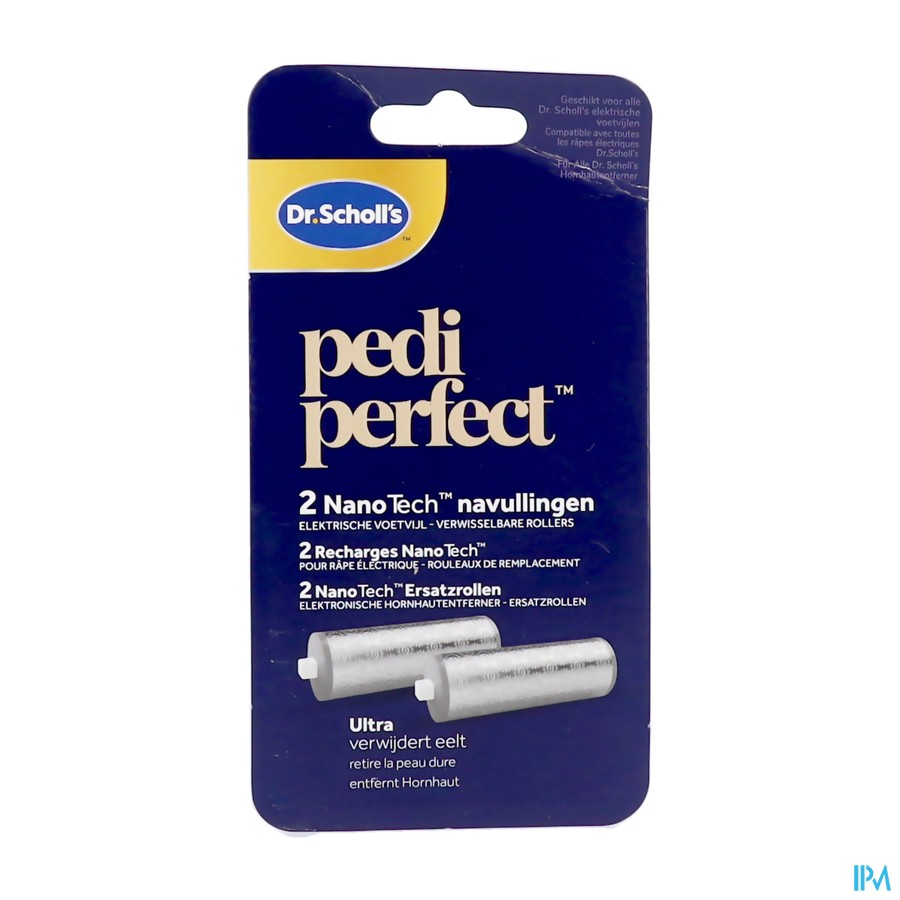 Scholl Pedi Perf. Elek.voetvijl Navul.nanotech 2