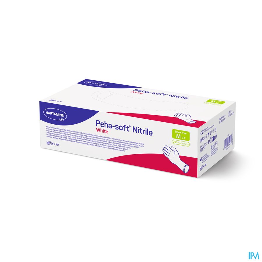 Peha-soft Nitrile Blanc M 200 P/s