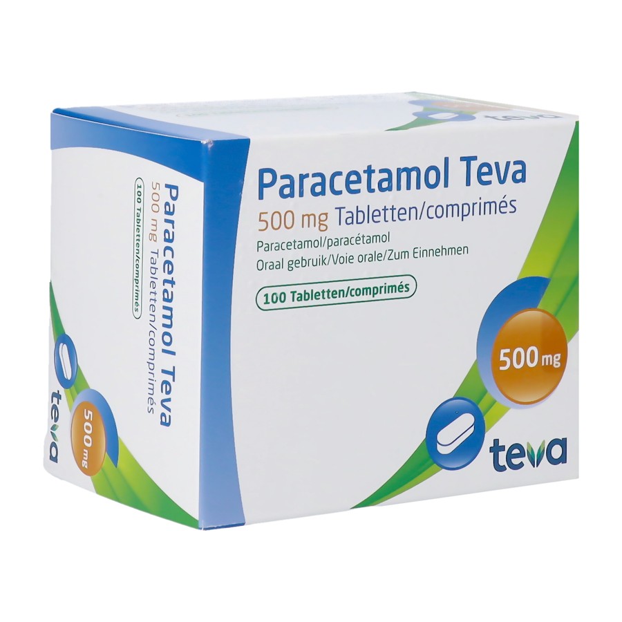 Paracetamol Teva 500mg Nf Tabl 100 X 500mg