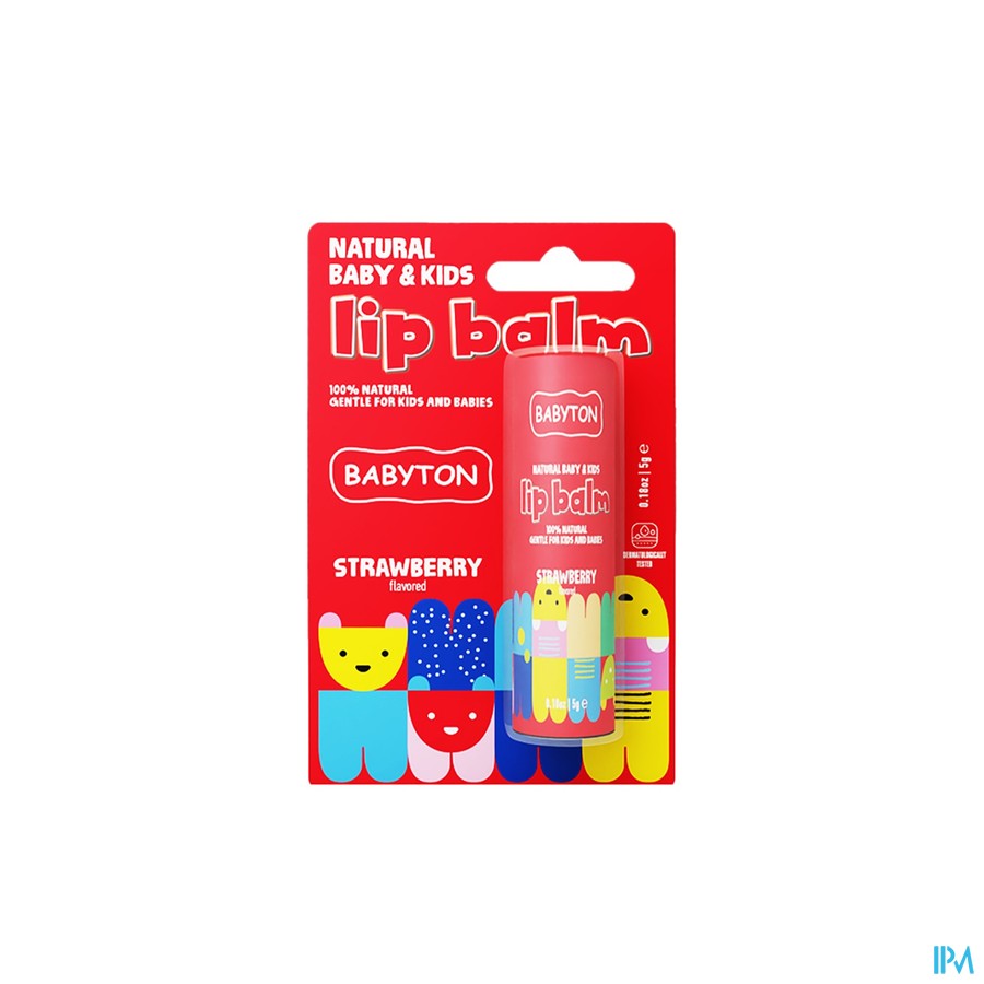 Babyton Natuurlijke Lippenbalsem Aardbei 5g