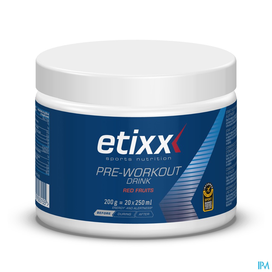 Etixx Pre-workout Red Fruits Pdr 200g