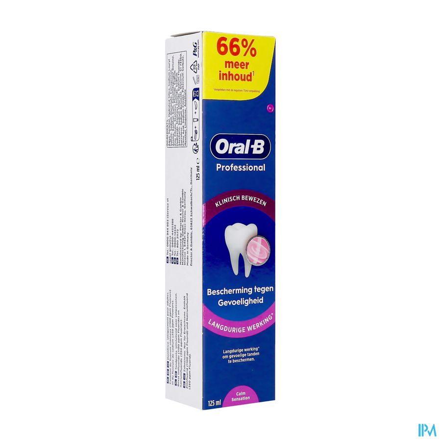 Oral-b Tandpasta Sensitivity Protection 125ml Oral-b Tandpasta Sensitivity Protection 125ml