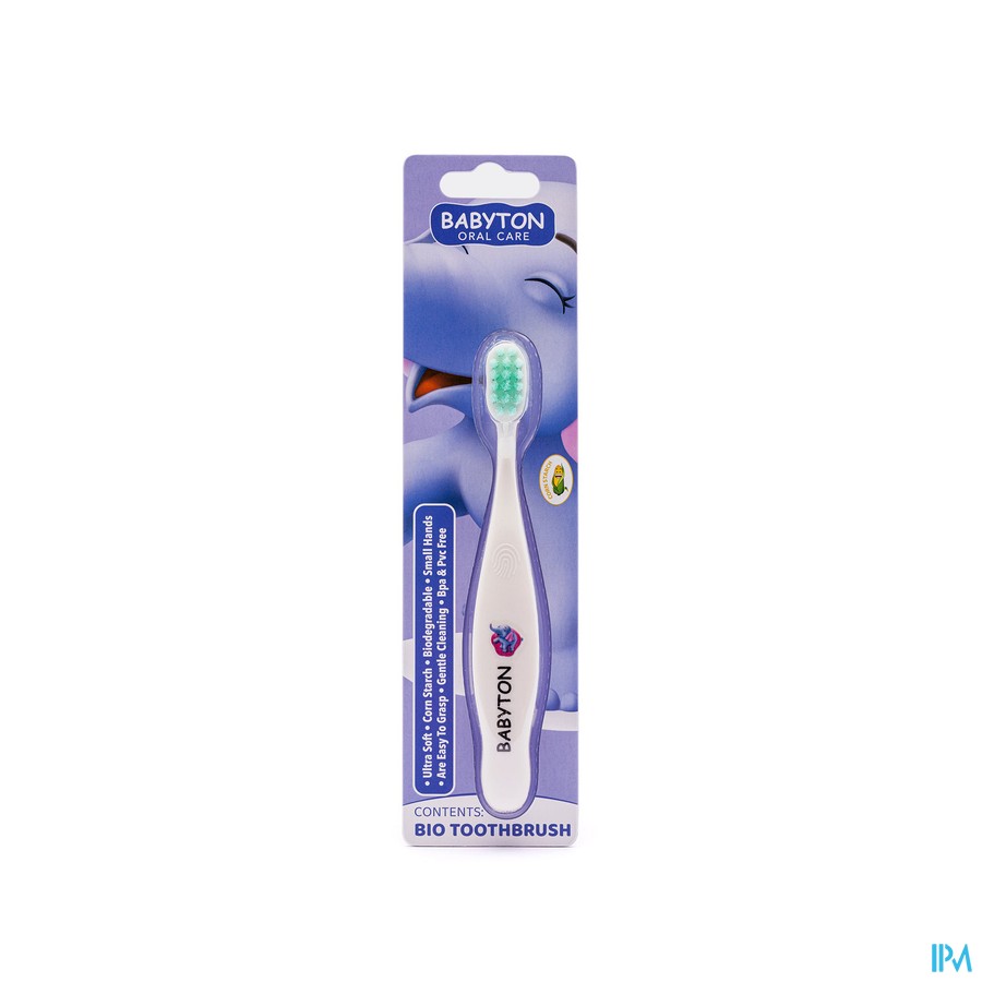 Babyton Bio Tandenborstel Olifant Baby/kids