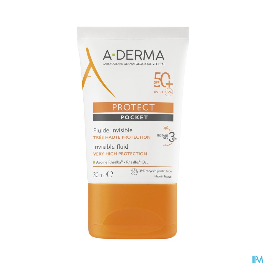 Aderma Protect Pocket Fluide Onzichtb. Spf50+ 30ml