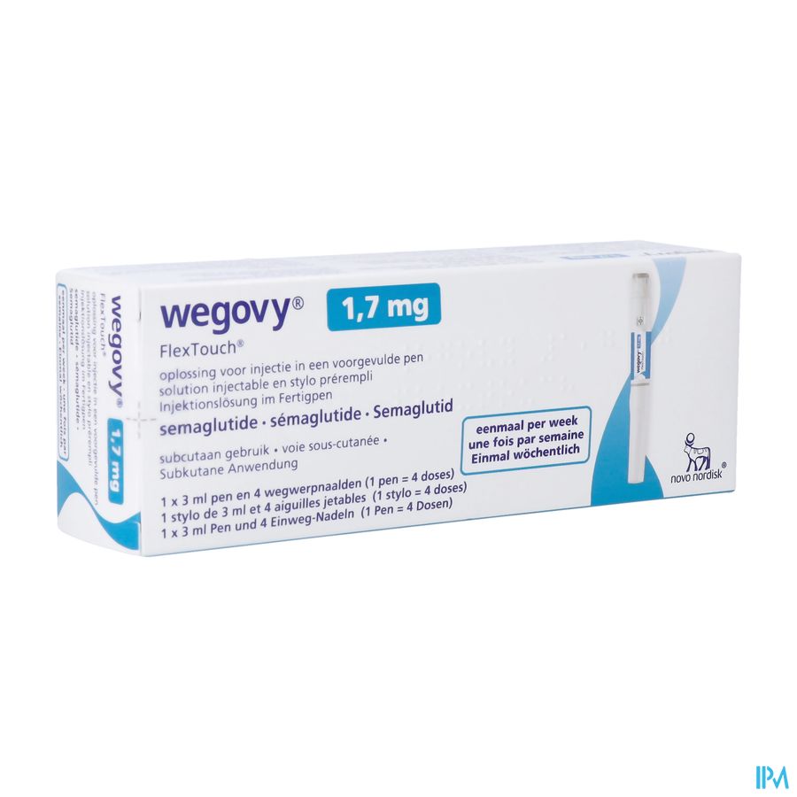 Wegovy Abacus 1,7mg Flextouch Opl Inj Voorgev.pen Wegovy Abacus 1,7mg Flextouch Opl Inj Voorgev.pen