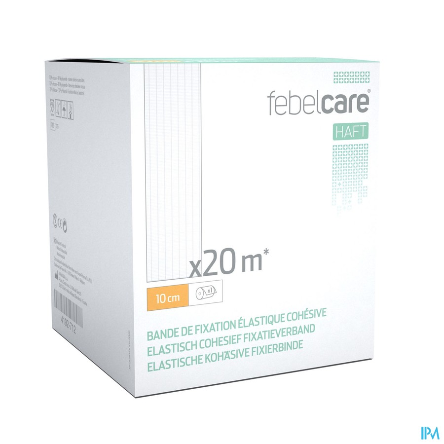 Febelcare Haft Elas.cohesief Fixatieverb. 10cmx20m