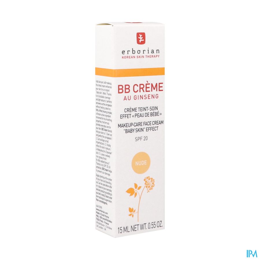 ERBORIAN BB CR NUDE NEW 15ML