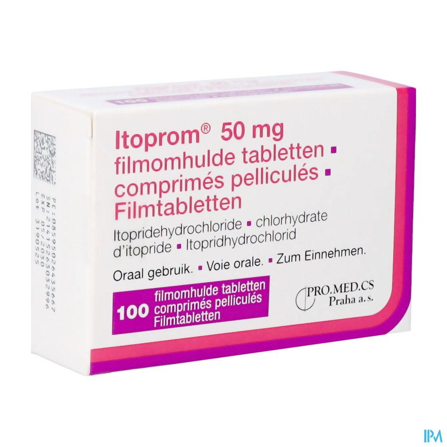 Itoprom 50mg Filmomh Tabl 100