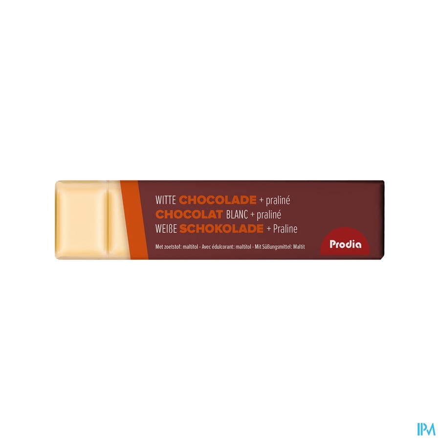 Prodia Reep Chocolade Wit Praline 20x35g Revogan