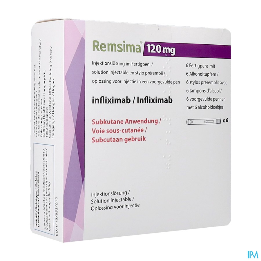 Remsima 120mg Abacus Opl Inj Voorgevulde Pen 6x1ml