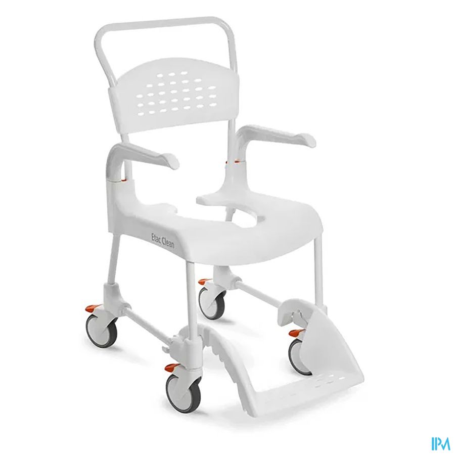 Advys Dche/toiletstoel+2wiel.etac Clean 55cm Wit