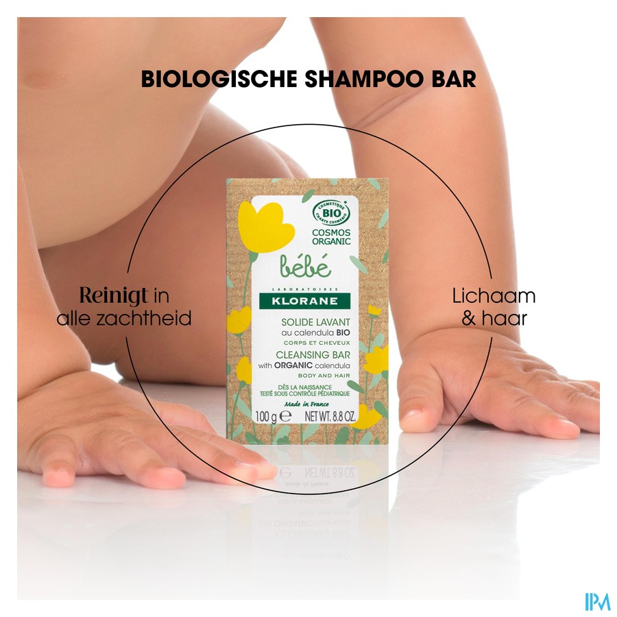 Klorane Bb Shampoobar Lichaam&haar 100g