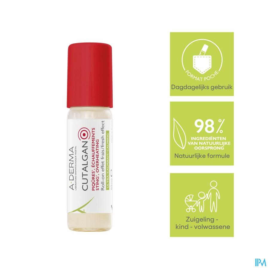 Aderma Cutalgan Roll On Sos Insectenbeten 10ml