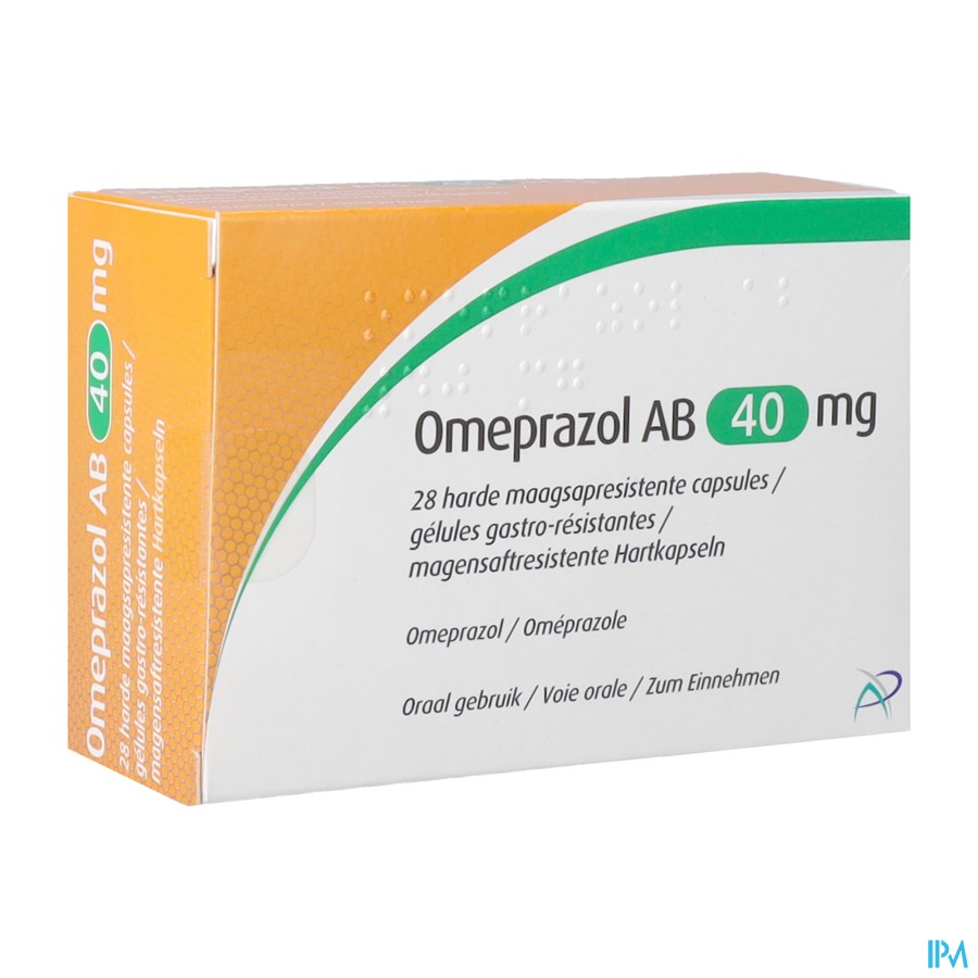 Omeprazol AB 40mg Maagsapresist. Caps 28 Blister