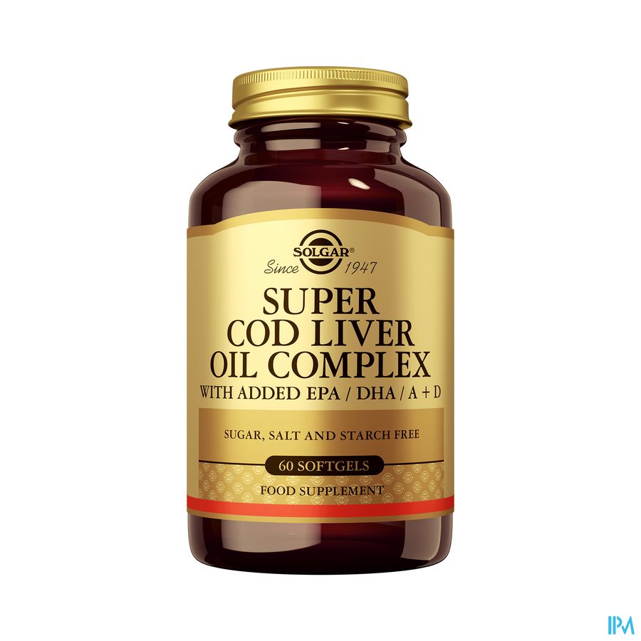 Super Cod Liver Oil Compl (levertraan) Softgel 60 Super Cod Liver Oil Compl (levertraan) Softgel 60