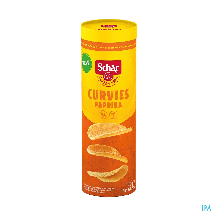Schar Curvies Paprika 170g Revogan